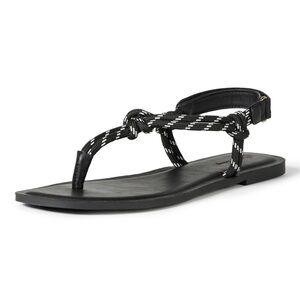 The Drop Women's Charea Rope Sandal, Black Rope, 8 stylish sandals Cute